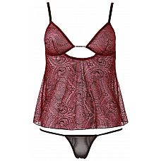 <strong>Укороченный бэби-долл Tara в комплекте с трусиками-стринг</strong> <br />
Укороченный бэби-долл Tara в комплекте с трусиками-стринг.<div class="charTableblock"> </div> Укороченный бэби-долл Tara в комплекте с трусиками-стринг
Укороченный бэби-долл Tara в комплекте с трусиками-стринг.