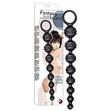 <strong>Чёрная анальная цепочка Fantasy Island Black Currant Anal Beads - 32,5 см.</strong> <br />
Чёрная анальная цепочка Fantasy Island Black Currant Anal Beads.<div class="charTableblock"><div><span>Длина, см</span>: 32.5</div><div><span>Диаметр, см</span>: 2</div><div><span>Материал</span>: силикон</div><div><span>Цвет</span>: черный</div><div><span>Особенности</span>: цепочки, бусы</div><div><span>Особенности</span>: без вибрации</div><div><span>Длина, см</span>: 25 и более</div><div><span>Диаметр, см</span>: 2</div></div> Чёрная анальная цепочка Fantasy Island Black Currant Anal Beads - 32,5 см.
Чёрная анальная цепочка Fantasy Island Black Currant Anal Beads.