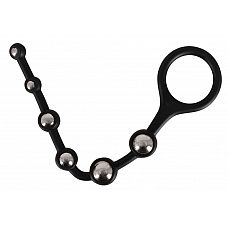 <strong>Анальная цепочка с ручкой-кольцом Bendable Silicone Beads - 25 см.</strong> <br />
Анальная цепочка с ручкой-кольцом Bendable Silicone Beads.<div class="charTableblock"><div><span>Длина, см</span>: 25</div><div><span>Диаметр, см</span>: 2</div><div><span>Материал</span>: силикон</div><div><span>Цвет</span>: черный</div><div><span>Особенности</span>: цепочки, бусы</div><div><span>Особенности</span>: без вибрации</div><div><span>Длина, см</span>: 25 и более</div><div><span>Диаметр, см</span>: 2</div></div> Анальная цепочка с ручкой-кольцом Bendable Silicone Beads - 25 см.
Анальная цепочка с ручкой-кольцом Bendable Silicone Beads.