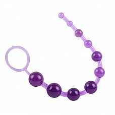 <strong>Фиолетовая анальная цепочка Sassy Anal Beads - 26,7 см.</strong> <br />
Анальная цепочка из 10 шариков разного диаметра.<div class="charTableblock"><div><span>Длина, см</span>: 26.7</div><div><span>Диаметр, см</span>: 2.4</div><div><span>Материал</span>: ПВХ (PVC)</div><div><span>Цвет</span>: другой</div><div><span>Особенности</span>: цепочки, бусы</div><div><span>Особенности</span>: без вибрации</div><div><span>Длина, см</span>: 25 и более</div><div><span>Диаметр, см</span>: 2</div></div> Фиолетовая анальная цепочка Sassy Anal Beads - 26,7 см.
Анальная цепочка из 10 шариков разного диаметра.