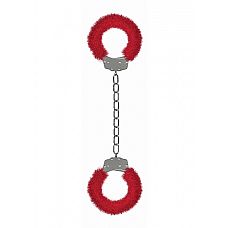  Beginner`s Legcuffs Furry Red SH-OU007RED 
