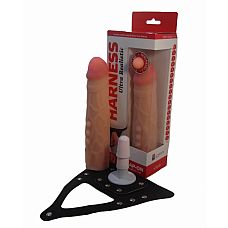 <strong>Страпон Harness - 21,5 см </strong> <br />
Насадка для страпона Harness, в комплект входят трусики.<div class="charTableblock"><div><span>Длина, см</span>: 21.5</div><div><span>Диаметр, см</span>: 4.5</div><div><span>Длина, см</span>: 21-24</div><div><span>Диаметр, см</span>: 4</div><div><span>Материал</span>: киберкожа</div><div><span>Цвет</span>: телесный</div><div><span>Особенности</span>: комплект; vac-u-lock</div></div> Страпон Harness - 21,5 см
Насадка для страпона Harness, в комплект входят трусики.