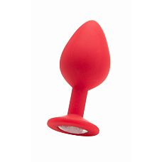�������� ������ OUCH! Large Diamond Butt Plug Red SH-OU182RED 
