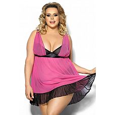 <strong>Эффектная сорочка Carinola</strong> <br />
Полупрозрачная розовая сорочка с контрастными черными вставками, чашка мягкая без косточки, бретели регулируются по длине, застежка крючки.<div class="charTableblock"><div><span>Размер</span>: 1X (50-52); 2X (52-54); 3X (54-56); 4X (56-58); 5X (58-60); 6X (60-62)</div><div><span>Цвет</span>: красный, розовый</div><div><span>Производитель</span>: Anais, Польша</div><div><span>В наличии</span>: 1X-2X, розовый с черным; 3X-4X, розовый с черным; 5X-6X, розовый с черным</div></div> Эффектная сорочка Carinola
Полупрозрачная розовая сорочка с контрастными черными вставками, чашка мягкая без косточки, бретели регулируются по длине, застежка крючки.