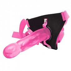   Climax Strap-on Pink Ice Dong   Harness set - 17,8 . 
     -    ,       .