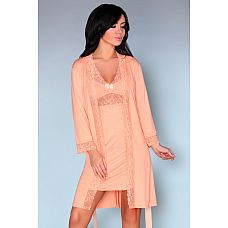 <strong>Ночной комплект Shirleena - пеньюар и сорочка</strong> <br />
Нежный комплект из вискозы.<div class="charTableblock"><div><span>Размер</span>: S (42-44); M (44-46)</div><div><span>Цвет</span>: другой</div><div><span>Производитель</span>: Livia Corsetti, Польша</div><div><span>В наличии</span>: S-M, персиковый</div></div> Ночной комплект Shirleena - пеньюар и сорочка
Нежный комплект из вискозы.