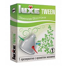 <strong>Презерватив Luxe Tween Звезда востока с ароматом жасмина - 1 шт.</strong> <br />
Универсальный презерватив, обладающий одновременно высокой эластичностью и прочностью, что делает использование максимально безопасным.<div class="charTableblock"><div><span>Производитель</span>: Luxe, Китай</div></div> Презерватив Luxe Tween Звезда востока с ароматом жасмина - 1 шт.
Универсальный презерватив, обладающий одновременно высокой эластичностью и прочностью, что делает использование максимально безопасным.