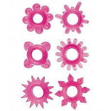 <strong>Набор из 6 розовых эрекционных колец (Toyfa 888200-3)</strong> <br />
Набор из 6 розовых эрекционных колец <div class="charTableblock"><div><span>Материал</span>: силикон</div><div><span>Цвет</span>: красный/розовый</div><div><span>Наличие вибрации</span>: без вибрации</div><div><span>Тип</span>: кольцо</div></div> Набор из 6 розовых эрекционных колец (Toyfa 888200-3)
Набор из 6 розовых эрекционных колец