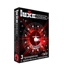<strong>Презервативы Luxe Сtpeлец + Тату</strong> <br />
Универсальный презерватив, обладающий одновременно высокой эластичностью и прочностью, что делает использование максимально безопасным.<div class="charTableblock"><div><span>Производитель</span>: Luxe, Китай</div><div><span>Количество</span>: 3</div></div> Презервативы Luxe Сtpeлец + Тату
Универсальный презерватив, обладающий одновременно высокой эластичностью и прочностью, что делает использование максимально безопасным.