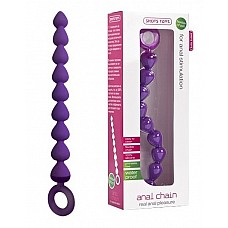 <strong>Анальная цепочка Anal Chain фиолетовая</strong> <br />
Некоторые цепочки лучше носить не снаружи, а внутри. Эта фиолетовая цепочка из 9 сросшихся капель украсит собой вашу сексуальную жизнь. <br><br>
Проникая в попку всё глубже, распирая стеночки всё сильнее, гибкий стимулятор заставит вас испытать море удовольствия! <br><br>
Колечко у основания облегчит погружение цепочки в анус.
<div class="charTableblock"><div><span>Длина, см</span>: 20.5</div><div><span>Диаметр, см</span>: 2</div><div><span>Материал</span>: силикон</div><div><span>Цвет</span>: другой</div><div><span>Особенности</span>: цепочки, бусы</div><div><span>Длина, см</span>: 17-20</div><div><span>Диаметр, см</span>: 2</div></div> Анальная цепочка Anal Chain фиолетовая
Некоторые цепочки лучше носить не снаружи, а внутри. Эта фиолетовая цепочка из 9 сросшихся капель украсит собой вашу сексуальную жизнь. <br><br>
Проникая в попку всё глубже, распирая стеночки всё сильнее, гибкий стимулятор заставит вас испытать море удовольствия! <br><br>
Колечко у основания облегчит погружение цепочки в анус.