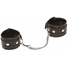 <strong>Чёрные кожаные наручники X-Play</strong> <br />
Кожаные наручники чёрного цвета, соединены серебристой цепочкой.На браслетах имеются ремешки регулировки фиксации. <div class="charTableblock"><div><span>Материал</span>: кожа</div><div><span>Цвет</span>: черный</div><div><span>Производитель</span>: X-Play, Канада</div></div> Чёрные кожаные наручники X-Play
Кожаные наручники чёрного цвета, соединены серебристой цепочкой.На браслетах имеются ремешки регулировки фиксации.