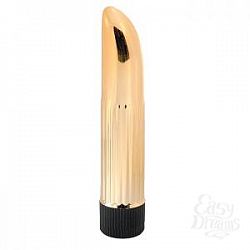 Золотистый миниатюрный вибратор Gold Ladyfinger - 13 см. Золотистый миниатюрный вибратор Gold Ladyfinger - 13 см.