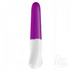 Лилово-белый вибратор D1 с загруглённым кончиком - 16 см. Лилово-белый вибратор D1 с загруглённым кончиком - 16 см.