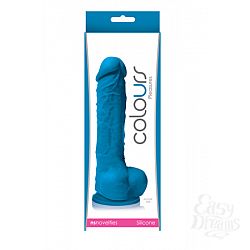 Фаллоимитатор 5 Colours Pleasures на присоске голубой Фаллоимитатор 5 Colours Pleasures на присоске голубой