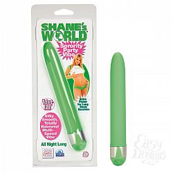 Салатовый вибратор Shanes World - 15,5 см. Салатовый вибратор Shanes World - 15,5 см.