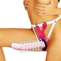 Женский страпон на ремешках - 16 см. Женский страпон на ремешках - 16 см.