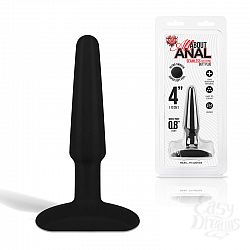 Черный плаг из ультрабархатистого силикона 4 Черный плаг из ультрабархатистого силикона 4