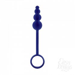 Синие анальные бусы Renegade Ripcord на длиной рукоятке - 22 см. Синие анальные бусы Renegade Ripcord на длиной рукоятке - 22 см.