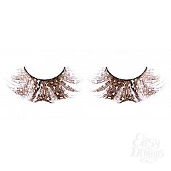 Коричневые ресницы-перья Коричневые ресницы-перья
