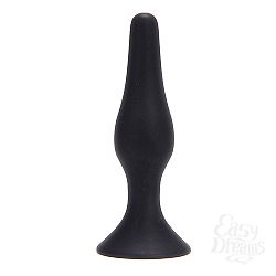 Малая чёрная анальная пробка из силикона ANAL BOTTLE PLUG SILICONE SMALL - 10 см. Малая чёрная анальная пробка из силикона ANAL BOTTLE PLUG SILICONE SMALL - 10 см.