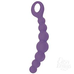 Фиолетовая анальная цепочка CATERPILL-ASS SILICONE PURPLE - 19,5 см. Фиолетовая анальная цепочка CATERPILL-ASS SILICONE PURPLE - 19,5 см.