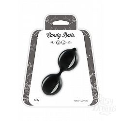 Чёрные вагинальные шарики CANDY BALLS TAFFY BLACK Чёрные вагинальные шарики CANDY BALLS TAFFY BLACK