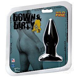 Чёрная анальная пробка Wildfire Down Dirty 4 Butt Plug - 10,1 см. Чёрная анальная пробка Wildfire Down Dirty 4 Butt Plug - 10,1 см.