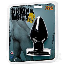 Чёрная анальная пробка Wildfire Down Dirty 4.5 Butt Plug - 11,4 см. Чёрная анальная пробка Wildfire Down Dirty 4.5 Butt Plug - 11,4 см.
