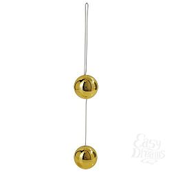 Золотистые вагинальные шарики CANDY BALLS LUX GOLD Золотистые вагинальные шарики CANDY BALLS LUX GOLD