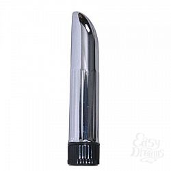 Гладкий серебристый вибратор Lady finger - 14 см. Гладкий серебристый вибратор Lady finger - 14 см.