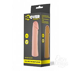 Телесная фаллическая расширяющая насадка XLover - 18 см. Телесная фаллическая расширяющая насадка XLover - 18 см.