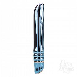Голубой вибромассажёр с металлическим блеском 7-Function Precious Metal Jewels Sweet Curves - 15 см. Голубой вибромассажёр с металлическим блеском 7-Function Precious Metal Jewels Sweet Curves - 15 см.
