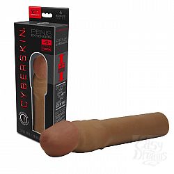  ������� �������-���������� CyberSkin 4 inch Xtra Thick Transformer Penis Extension Dark