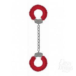 Кандалы Beginner s Legcuffs Furry Red SH-OU007RED Кандалы Beginner s Legcuffs Furry Red SH-OU007RED