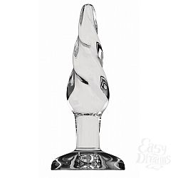 Прозрачная витая анальная пробка Bottom Line 5 Model 5 Glass - 13 см. Прозрачная витая анальная пробка Bottom Line 5 Model 5 Glass - 13 см.