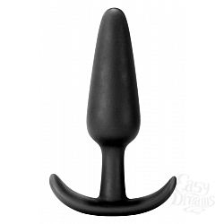 Чёрная анальная втулка The Cork Small - 10 см. Чёрная анальная втулка The Cork Small - 10 см.