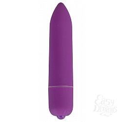  Фиолетовая удлинённая вибропуля Power Bullet Purple - 8,3 см.