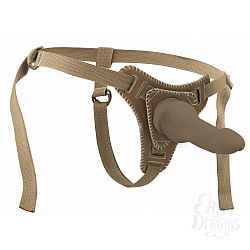 Коричневый фаллос на кожаных трусиках - 15 см. Коричневый фаллос на кожаных трусиках - 15 см.