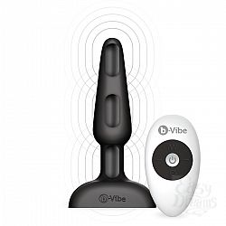 Анальная премиум-пробка с 3 моторами B-Vibe Trio Plug BLACK Анальная премиум-пробка с 3 моторами B-Vibe Trio Plug BLACK