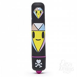  Чёрная вибропуля MINI BULLET VIBRATOR BLACK DIAMONDS