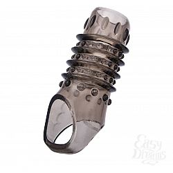 Открытая дымчатая насадка с точками и рёбрами ToyFa XLover - 11,5 см. Открытая дымчатая насадка с точками и рёбрами ToyFa XLover - 11,5 см.