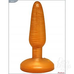 Золотистая анальная пробка - 16 см. Золотистая анальная пробка - 16 см.