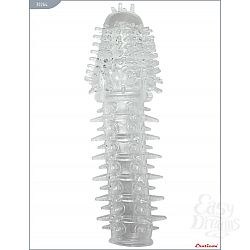 Прозрачная гелевая насадка с шипами - 14 см. Прозрачная гелевая насадка с шипами - 14 см.