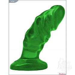 Зелёная анальная пробка-фаллос - 13 см. Зелёная анальная пробка-фаллос - 13 см.