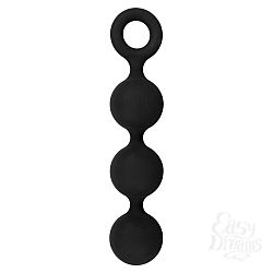 Чёрная анальная цепочка Lust Anal Beads - 19,5 см. Чёрная анальная цепочка Lust Anal Beads - 19,5 см.