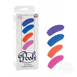 Набор Posh Silicone Finger Teasers Swirls: четыре насадки на палец из силикона Набор Posh Silicone Finger Teasers Swirls: четыре насадки на палец из силикона