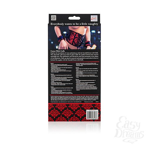 ���������� 3  ������ � ����������� Scandal Corset with Cuffs ������� � ������