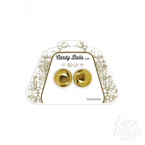 Фотография 2  Шарики вагинальные золотистые CANDY BALLS LUX GOLD