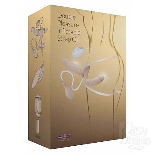 ���������� 2  ������� ������� DOUBLE VIBRATING STRAP-ON � ����������� ������� - 17 ��.