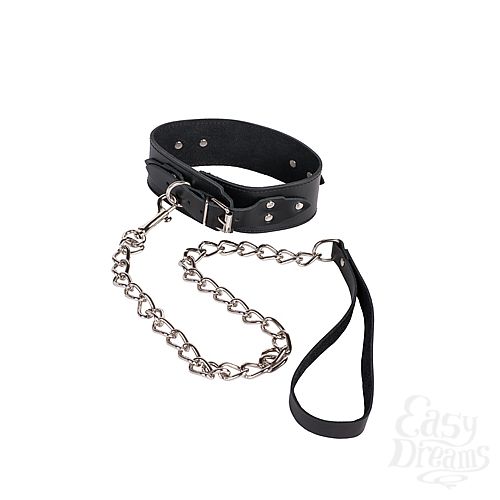 ���������� 1:  ׸���� ������� ������� Leather Collar � ������������� �����
